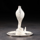 Новый год. Подставка для колец "Змейка", 8х10 см, металл - фото 24537148