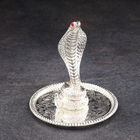 Новый год. Подставка для колец "Змейка", 8х10 см, металл - фото 24537149