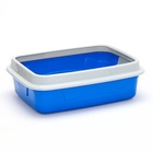 Туалет с бортом и сеткой, 45×34×15 см, синий/серый - Фото 3