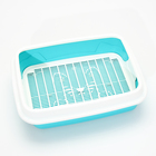 Туалет с бортом и сеткой, 45×34×15 см, белый/бирюзовый - Фото 2