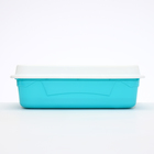 Туалет с бортом и сеткой, 45×34×15 см, белый/бирюзовый - Фото 4