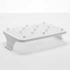 Туалет с бортом и сеткой, 45×34×15 см, белый/бирюзовый - Фото 7