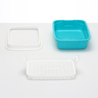 Туалет с бортом и сеткой, 45×34×15 см, белый/бирюзовый - Фото 8