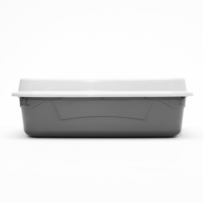 Туалет с бортом с сеткой, 45×34×15 см, серый