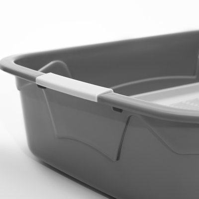 Туалет с бортом с сеткой, 45×34×15 см, серый