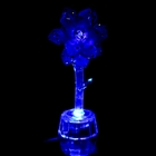 Сувенир стекло "Цветочек со стразами" со светом, МИКС, 12,5х6,5х4 см - Фото 5