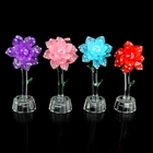 Сувенир стекло "Цветочек со стразами" со светом, МИКС, 12,5х6,5х4 см - Фото 6