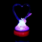 Сувенир стекло "Бабочка на кружеве с сердцем" со светом, 6х6х11 см - Фото 5