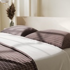 Постельное бельё 2-спальное «Этель» Graphite cage, новосатин 10326505