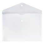 Набор папок-конвертов на кнопке 5 штук, А4, 120 мкм, Calligrata, прозрачные, белые - Фото 3