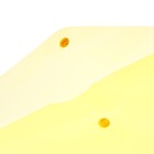 Набор папок-конверов на кнопке 5 шт. Calligrata, А4, 120мкм, желтые - Фото 4