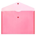 Набор папок-конвертов на кнопке 5 штук, А4, 120 мкм, Calligrata, прозрачные, микс - Фото 3