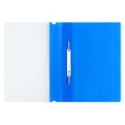 Набор папок-скоросшивателей А4, 5 штук, Calligrata, 180 мкм, с прозрачным верхом, синий - Фото 4