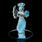Сувенир стекло на зеркале "Ангелочек платье со стразой" 7,6х5,7х6 см МИКС - Фото 3