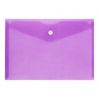 Набор папок-конвертов на кнопке А5 150мкм Calligrata прозрачные, микс 5шт - Фото 5