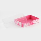 Кондитерская упаковка, коробка для макарун с PVC крышкой, «Счастливых моментов», 17 х 12 х 3 см - Фото 3
