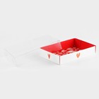 Кондитерская упаковка, коробка для макарун с PVC крышкой, «Счастье рядом», 18 х 12 х 3.5 см - Фото 3