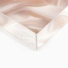 Кондитерская упаковка, коробка для макарун с PVC крышкой, For you, 18 х 12 х 3.5 см - Фото 4