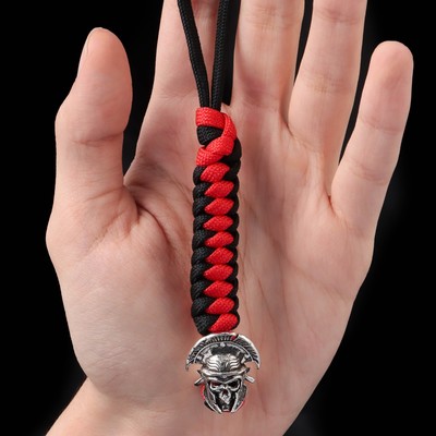 Брелок - темляк для ножа «Центурион» из паракорда, 15 см, чёрно-красный