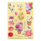 Декупажная карта "Летние цветы", 21 х 29,7 см - Фото 1