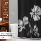 Штора для ванны Доляна «Герберы», 180×180 см, EVA - Фото 1