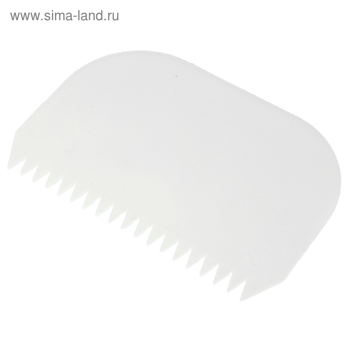 Шпатель пластиковый, 10х15 см, зубцы 0,8 см - Фото 1