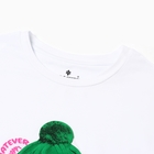 Футболка женская, цвет белый, размер ONE SIZE (42-46) - фото 24619380