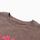 Футболка женская, цвет коричневый, размер ONE SIZE (42-46) - фото 24619416