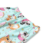 Пижама для девочки, цвет бирюзовый/пончики, рост 110 см - фото 24619481