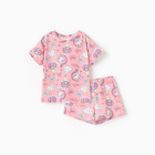 Пижама для девочки, цвет розовый/единороги, рост 104 см - фото 321749888