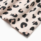 Платье для девочки, цвет бежевый/леопард, рост 110 см - фото 24619556