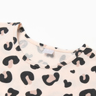 Платье для девочки, цвет бежевый/леопард, рост 116 см - фото 24619559