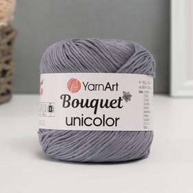 Пряжа "Bouquet Unicolor" 100% хлопок 200м/100г (3203 серый)