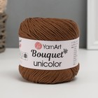 Пряжа "Bouquet Unicolor" 100% хлопок 200м/100г (3207 шоколад) - фото 9153813