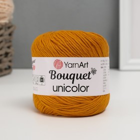 Пряжа "Bouquet Unicolor" 100% хлопок 200м/100г (3208 шафран)