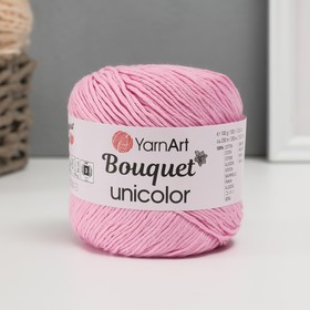 Пряжа "Bouquet Unicolor" 100% хлопок 200м/100г (3211 розовый)