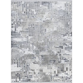Ковёр прямоугольный AMATIS, размер 160x230 см, дизайн grey/white