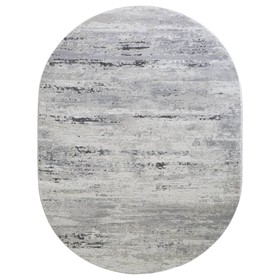 Ковёр овальный AMATIS, размер 150x300 см, дизайн grey/grey