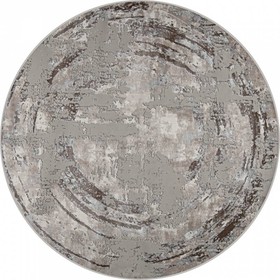 Ковёр круглый AMATIS, размер 250x250 см, дизайн l.grey/l.beige