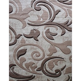 Ковёр прямоугольный AVRORA, размер 100x200 см, дизайн beige/cream 10572457