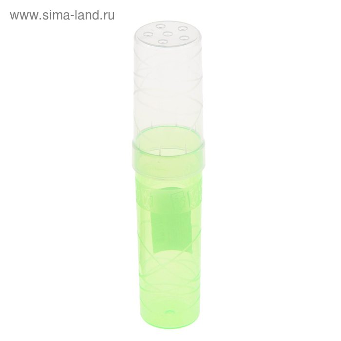 Пенал тубус пластиковый 45х195 мм «Стамм» Зелёное яблоко - Фото 1