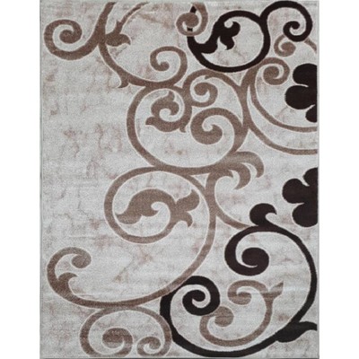 Ковровая дорожка AVRORA, размер 90x2000 см, дизайн beige/beige