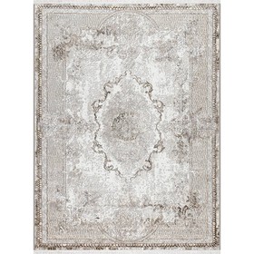 Ковёр прямоугольный NINOVA, размер 100x200 см, дизайн l.beige/white 10573141