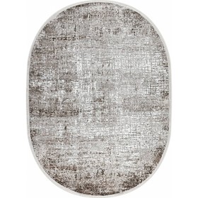 Ковёр овальный NINOVA, размер 100x200 см, дизайн white/l.beige