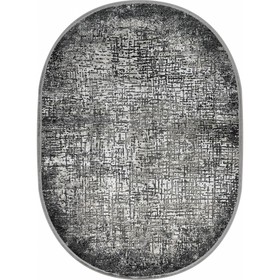 Ковёр овальный NINOVA, размер 100x200 см, дизайн white/l.grey