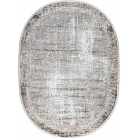 Ковёр овальный NINOVA, размер 100x200 см, дизайн l.beige/white