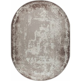 Ковёр овальный RIMMA LUX, размер 160x230 см, дизайн beige/d.beige