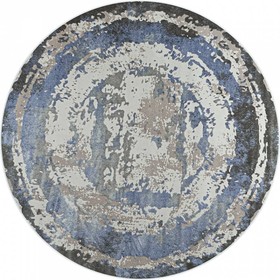 Ковёр круглый RIMMA LUX, размер 200x200 см, дизайн blue/grey