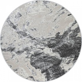 Ковёр круглый RIMMA LUX, размер 160x160 см, дизайн grey/l.grey