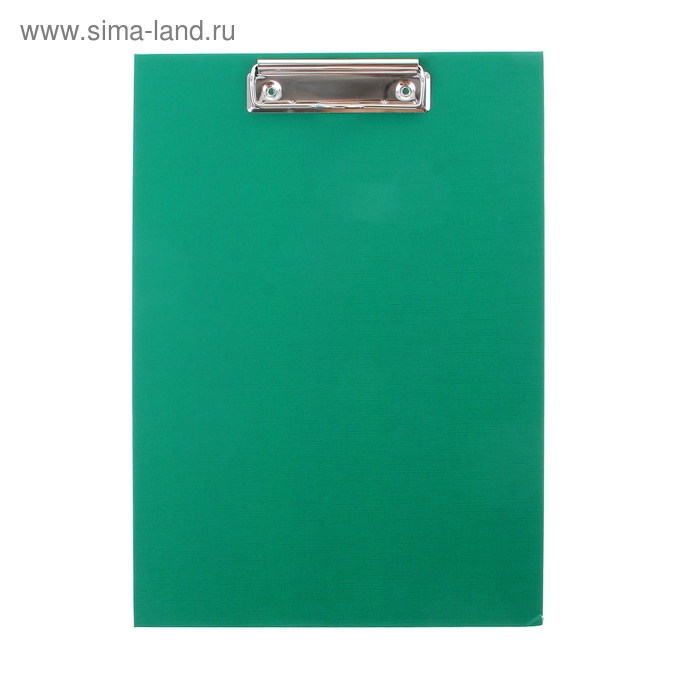 Планшет с зажимом А4, PVC, зеленый - Фото 1